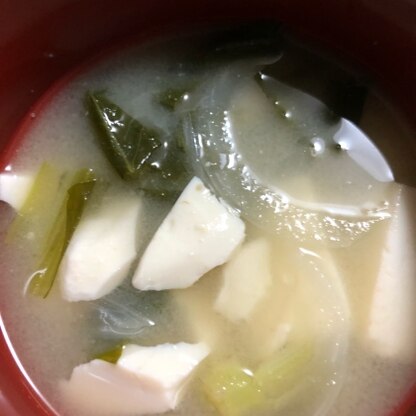 小松菜と玉ねぎお豆腐入れて作りましたぁ(о´∀`о)レシピありがとうございます♡
